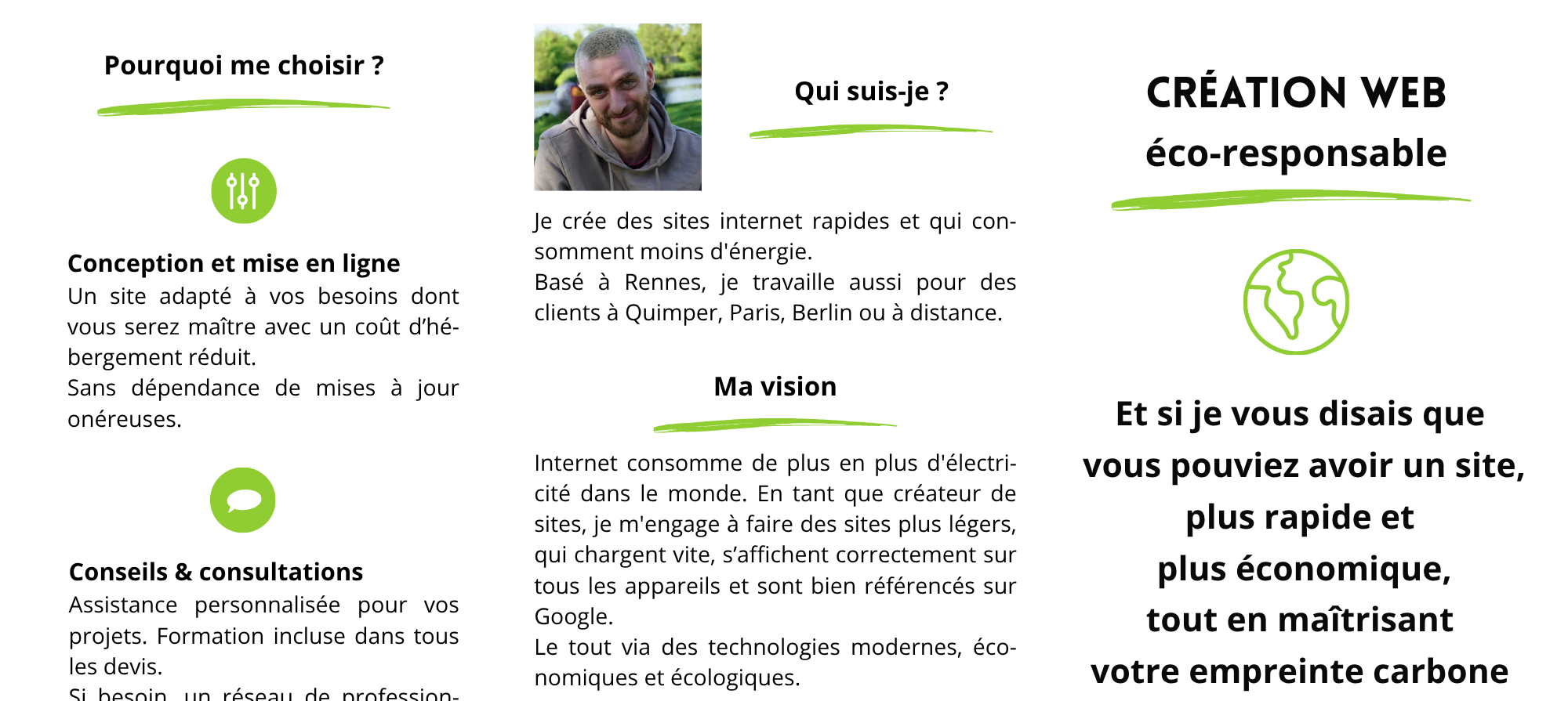 Josselin Hanel, jeune créateur de sites web verts à Rennes !